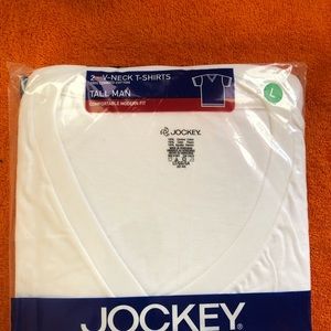 Jockey men’s V-neck t-shirt size large “tall”